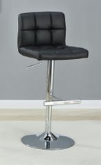 29" Adjustable Height Barstool in Black - Set of 2 - 102554