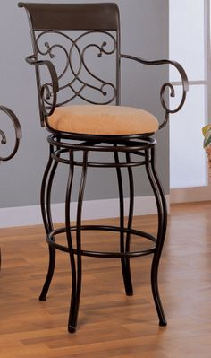 29 Inch Bar Stool in Dark Brown - Coaster