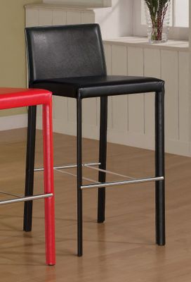 29 Inch Bar Stool (Set of 2) in Black - Coaster - COAST-1100330BLK1-SET
