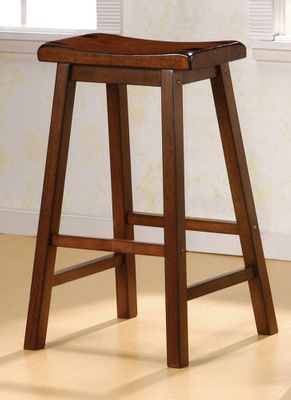 29 Inch Bar Stool (Set of 2) in Dark Walnut - Coaster