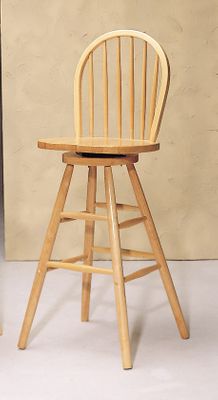 29 Inch Swivel Windsor Bar Stool in Natural - Coaster