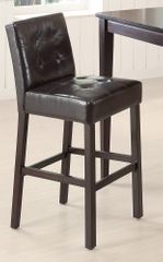 29" Upholstered Cappuccino Bar Stool - Set of 2 - 102576