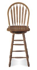 29" Windsor Arrowback Swivel Stool in Medium Oak - 48546