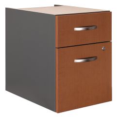 3/4 Pedestal (Assembled) - Series C Auburn Maple Collection - Bush Office Furniture - WC48590SU