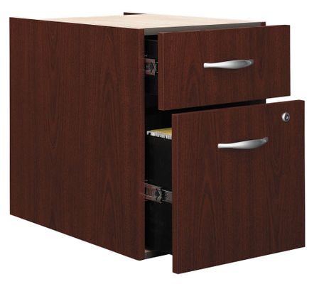 3/4 Pedestal (Assembled) - Series C Mahogany Collection - Bush Office Furniture - WC36790SU