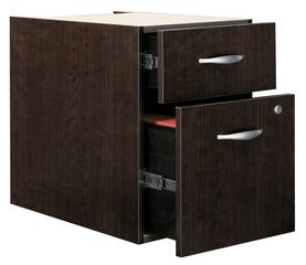 3/4 Pedestal (Assembled) - Series C Mocha Cherry Collection - Bush Office Furniture - WC12990SU