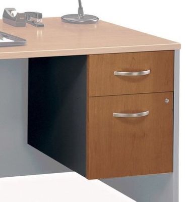 3/4 Pedestal (Assembled) - Series C Natural Cherry Collection - Bush Office Furniture - WC72490SU
