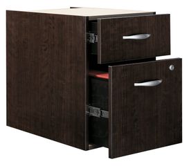 3/4 Pedestal - Series C Mocha Cherry Collection - Bush Office Furniture - WC12990