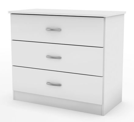 3-Drawer Chest in Pure White - South Shore Furniture - 3050033