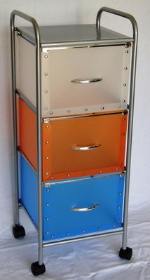 3 Drawer Chest with Multi Color drawers - 4D Concepts - 363020