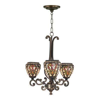 3-Light Boehme Tiffany Fixture - Dale Tiffany