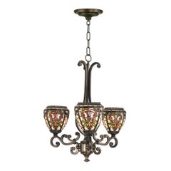 3-Light Boehme Tiffany Fixture - Dale Tiffany