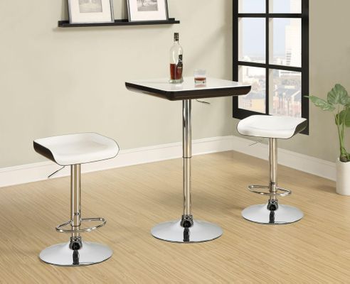3 Piece Adjustable Bar Table & Stool Set - 122100