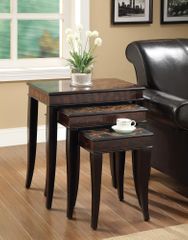 3 Piece Animal Print Nesting Table Set - 901046