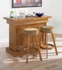 3-Piece Bar Unit Set in Oak - Coaster