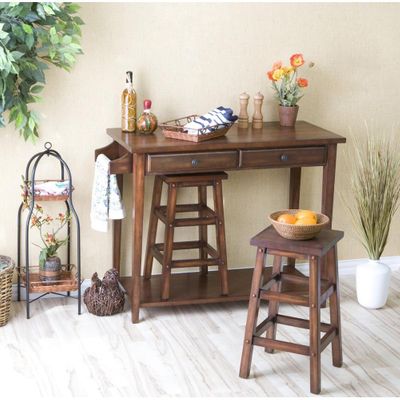 3-Piece Breakfast Set in Espresso - Holly & Martin