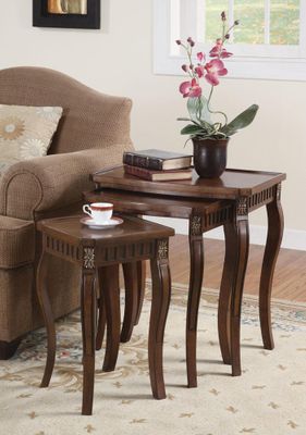 3 Piece Curved Leg Nesting Tables - 901076