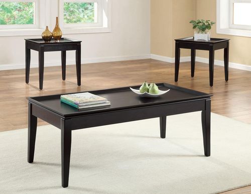 3 Piece Dark Cappuccino Occasional Table Set - 701604