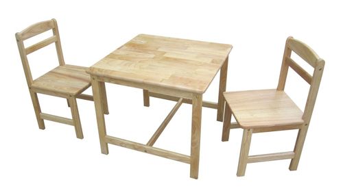3-Piece Juvenile Table Set in Natural - JT01-2027