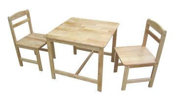 3-Piece Juvenile Table Set in Natural - JT01-2027
