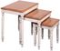 3-Piece Nesting Tables in Antique White and Cherry - Office Star - CC19