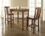 3-Piece Pub Dining Set with Turned Leg and Shield Back Stools in Classic Cherry Finish - Crosley Furniture - KD320010CH
