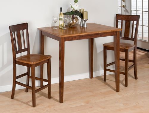 3-Piece Solid Wood Counter Height Table Set - 875-30