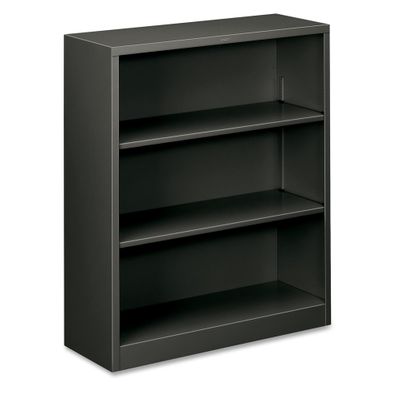 3 Shelf Metal Bookcase - Charcoal - HONS42ABCS