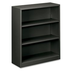 3 Shelf Metal Bookcase - Charcoal - HONS42ABCS