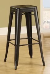 30" Backless Bar Stool in Black - Set of 2 - 103060K
