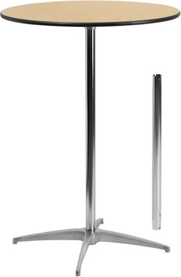 30'' Round Cocktail Table with 30'' & 42'' Columns - XA-30-COTA-GG