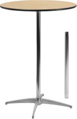 30'' Round Cocktail Table with 30'' & 42'' Columns - XA-30-COTA-GG