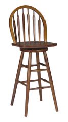 30" Windsor Arrowback Swivel Stool in Cottage Oak - S48-613