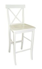 30" X-Back Bar Height Stool in Linen White - S31-6133