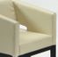 #312 Arm Chair in Cream Leather / Espresso - Armen Living - LC312ARCR