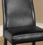 341 Side Chair (Set of 2) in Black Leather - Armen Living - LC341SIESBL-SET