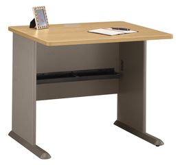 36" Desk - Series A Light Oak Collection - Bush Office Furniture - WC64336