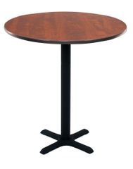 36" Rond Caf height Lunchroom Table with Cain Metal "X" Base - ROF-TCB36RND