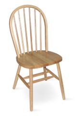 37" Windsor High Spindleback Chair with Plain Legs in Natural - C01-212