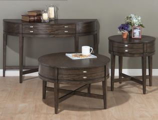 3PC Accent Table Set in Antique Gray Oak - 729-2