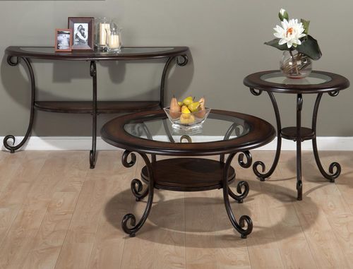 3PC Occasional Table Set in Amelia Pine - 607-2