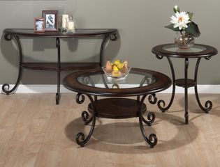 3PC Occasional Table Set in Amelia Pine - 607-2
