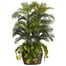4.5' Double Areca with Vase and Pothos Silk Plant - Nearly Natural - 6634