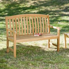 4" Bench Light Brown - Holly and Martin