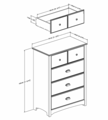 4-Drawer Chest in Havana - Willow - South Shore Furniture - 3339034