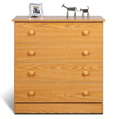4 Drawer Chest in Oak - Prepac Furniture - OBD-3031-4