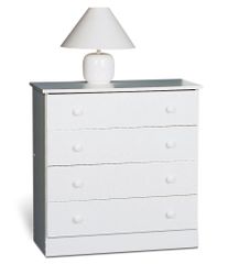 4 Drawer Chest in White - Prepac Furniture - WHD-3031-4