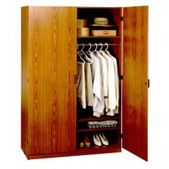 4 Foot Oak Wardrobe Closet - 9155