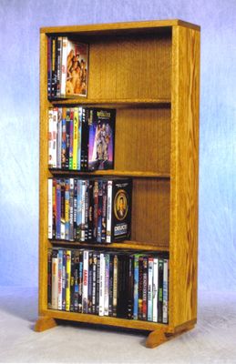 4 Row Dowel 120 Capacity DVD Cabinet Tower - 415-18