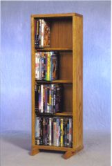 4 Row Dowel 80 Capacity DVD Cabinet Tower - 415-12